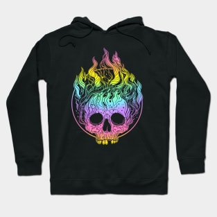 Skull on Fire Hoodie